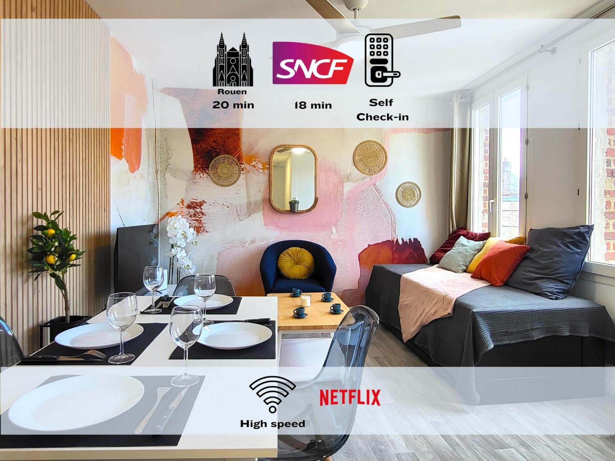 Oxygen - Lumineux Deux-Pieces A 20Min De Rouen Apartment Caudebec-les-Elbeuf Ngoại thất bức ảnh